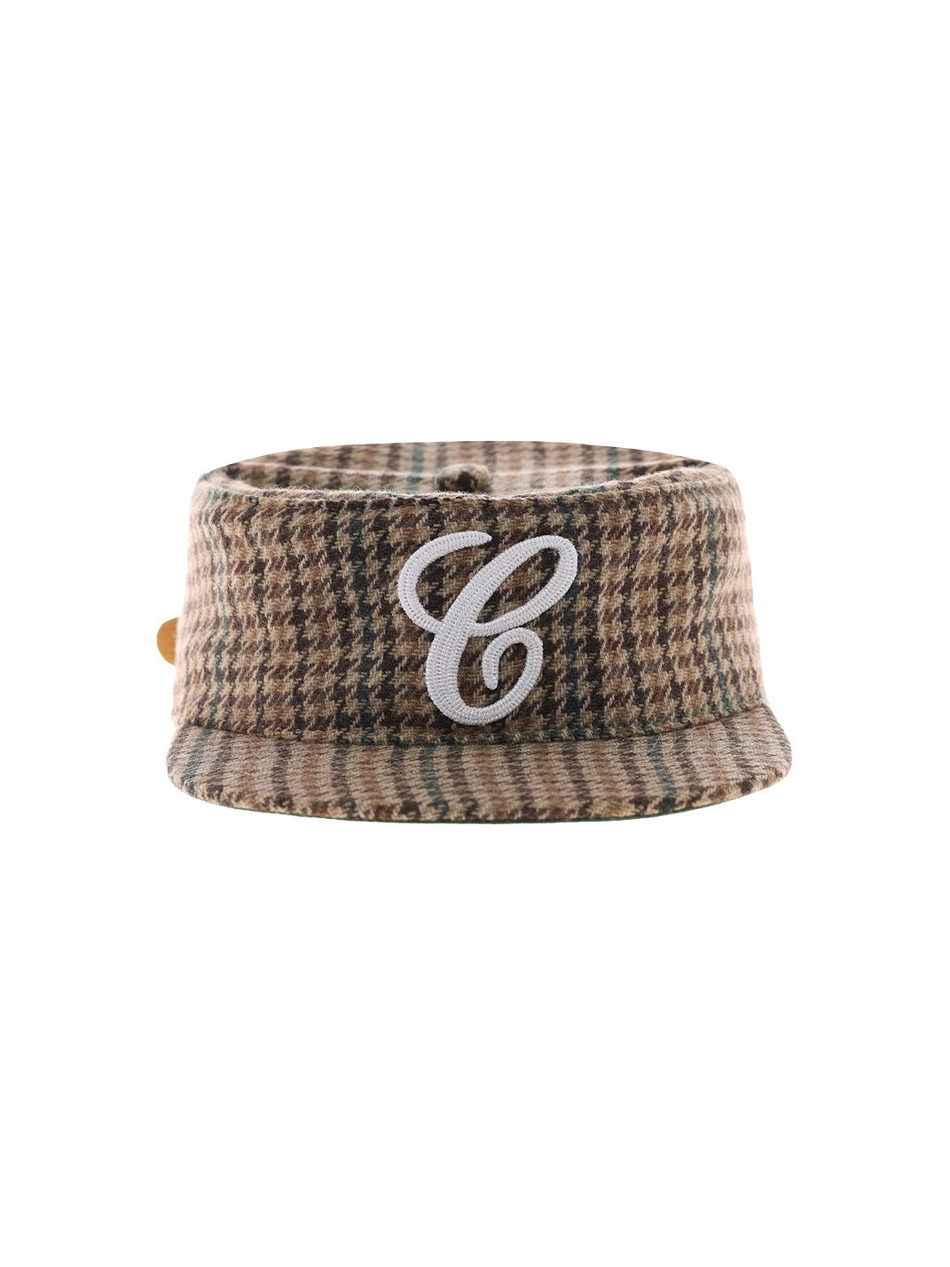 6CRAYON | Flat Brim Embroidered Baseball Cap-Brown - PSYLOS 1, 6CRAYON | Flat Brim Embroidered Baseball Cap-Brown, Hat, 6CRAYON•JAPAN, PSYLOS 1